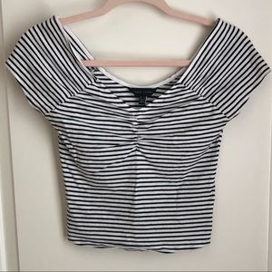 New Look Striped Crop Top